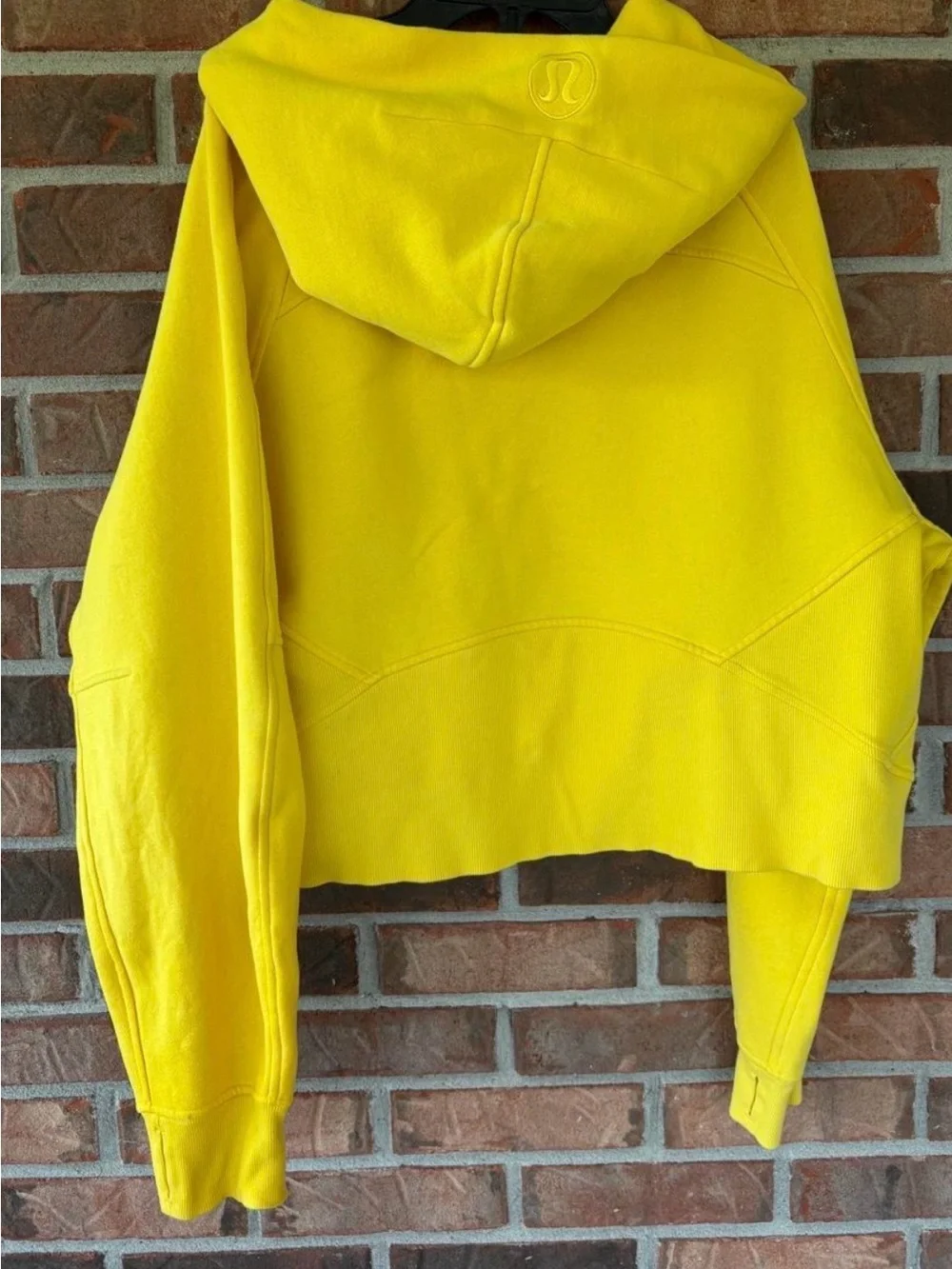 Lululemon Yellow Zip-Up scuba Hooded Jacket